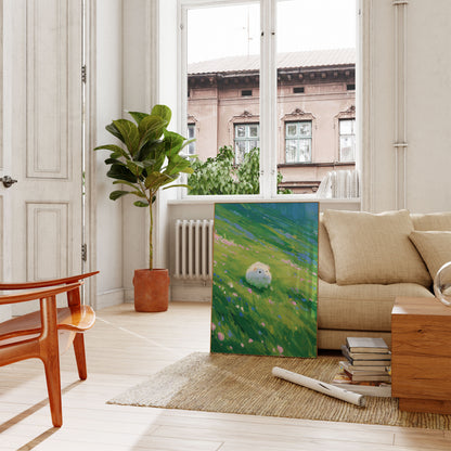 Guinea Pig i Vildblomstereng Plakat