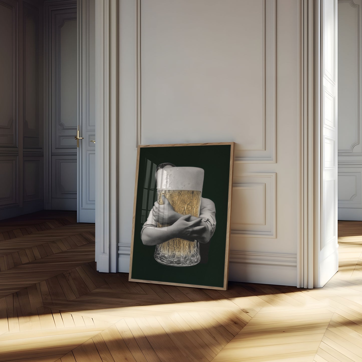 Beer Embrace Artistic Poster