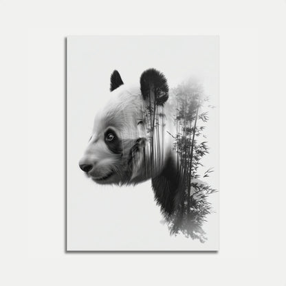 Panda Forest Fusion Poster