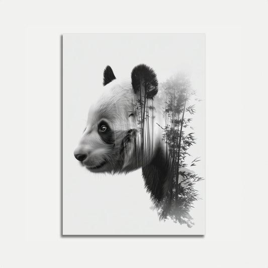 Panda Forest Fusion Poster