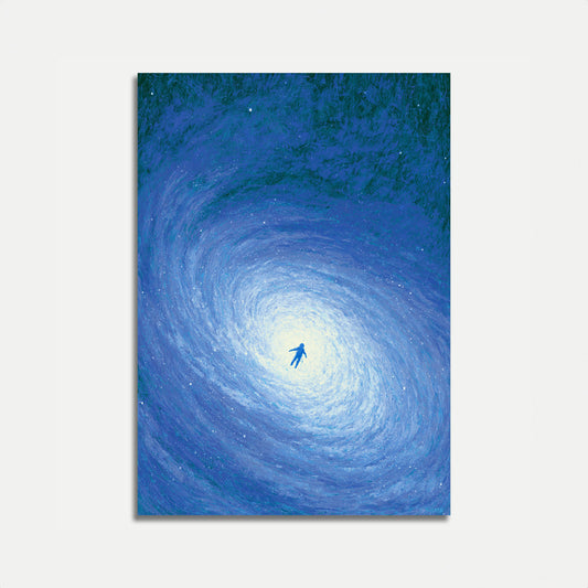 Astronaut in Cosmic Vortex Poster