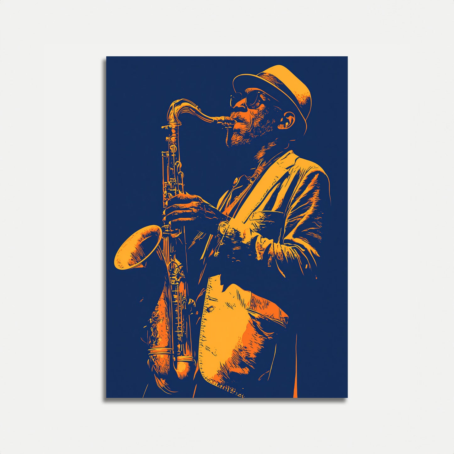 Klassisches Jazz-Saxophonisten-Poster