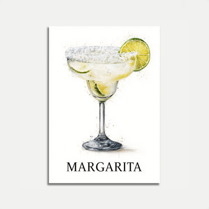 Classic Margarita Cocktail Poster