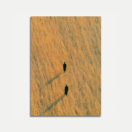 Solitaire in gouden velden poster