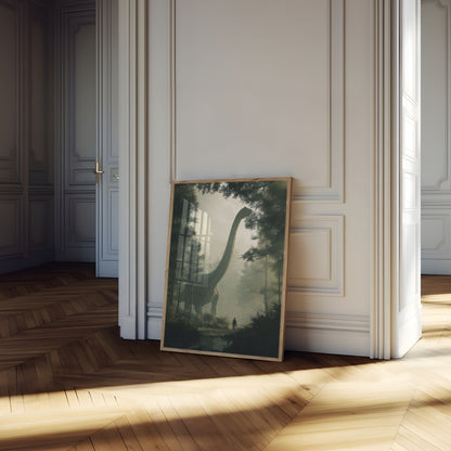 Ancient Forest Brontosaurus Poster