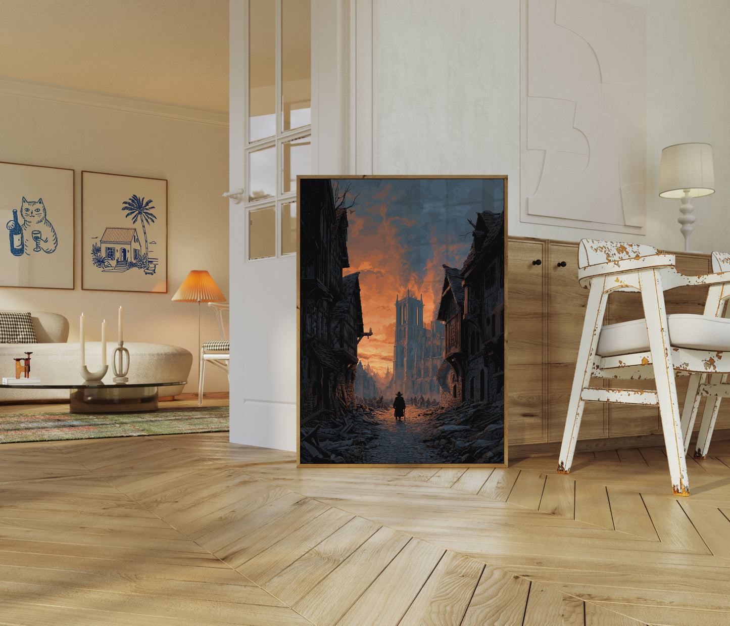 Apocalyptische Kathedraal Straatposter