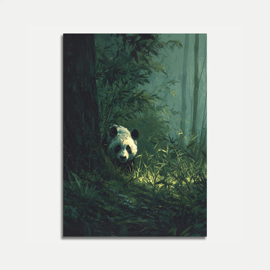Emerald Forest Panda Poster