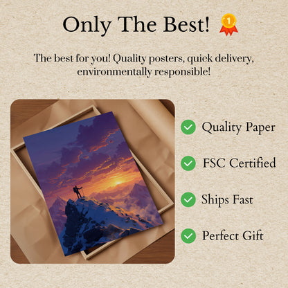 Mountain Summit Triumph Poster