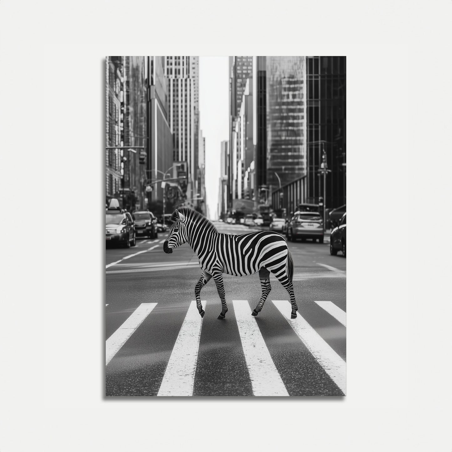 Urban Zebra Crossing City Poster