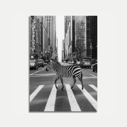 Urban Zebra Crossing City Poster