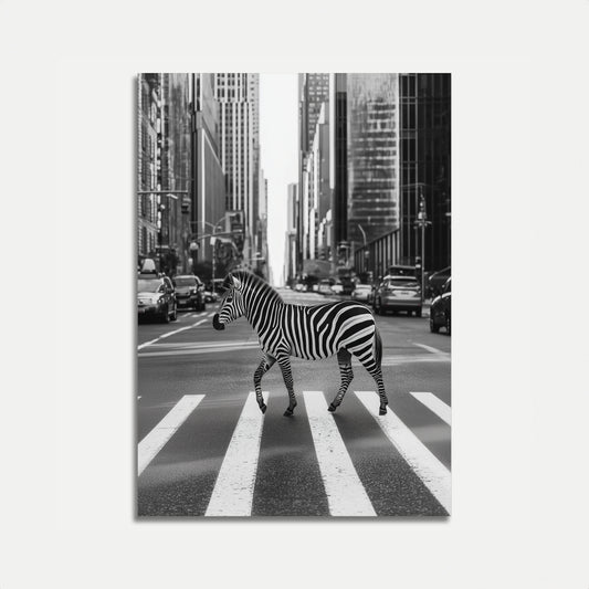 Urban Zebra Crossing City Poster