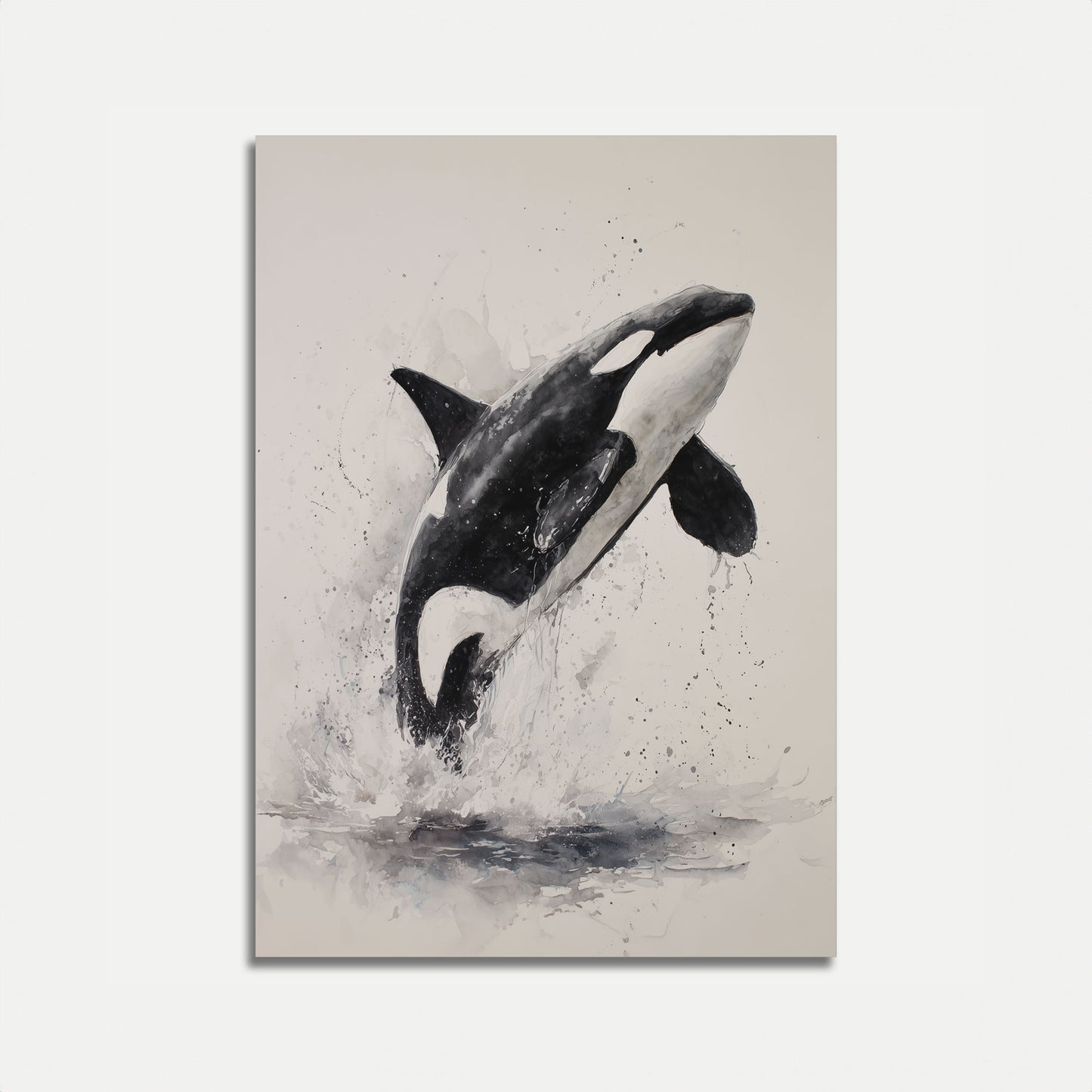 Majestic Orca Ocean Leap Poster