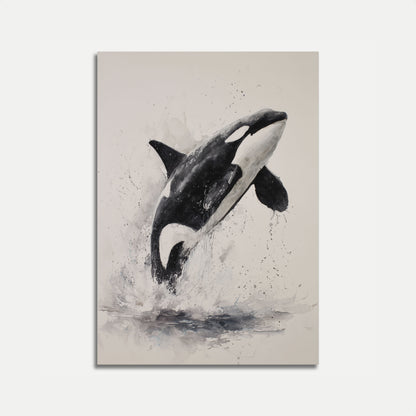 Majestic Orca Ocean Leap Poster