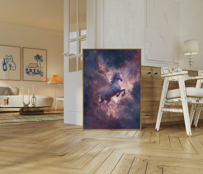Himmlisches Einhorn Traum-Poster