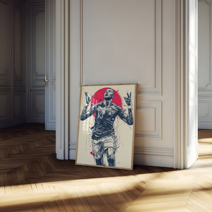 Poster di Celebrazione Dinamica del Calcio