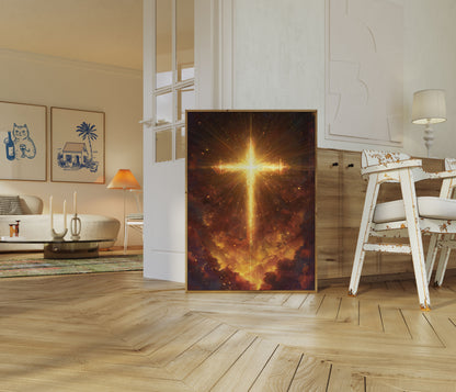 Divine Cross of Light Poster