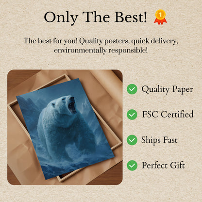 Póster de oso polar Arctic Roar