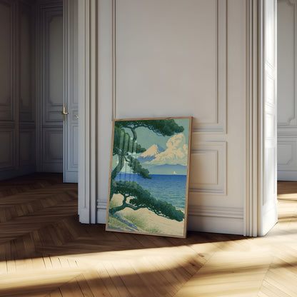 Mount Fuji Coastal Landscape Poster