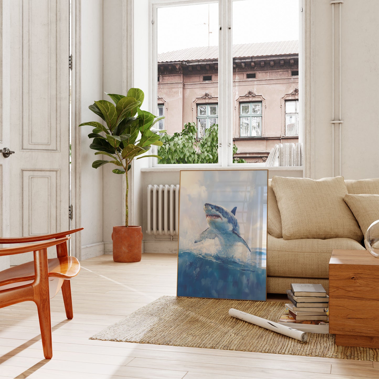 Great White Breach Power Poster