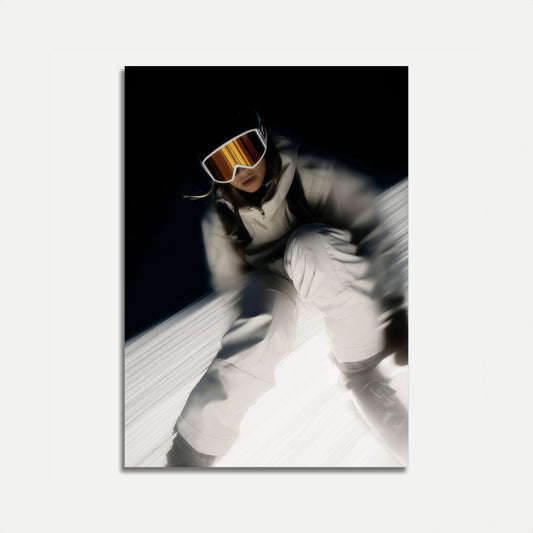 Winter Speed Blur Poster