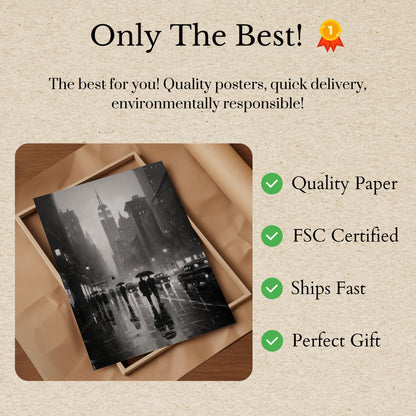 Rainy New York City Poster