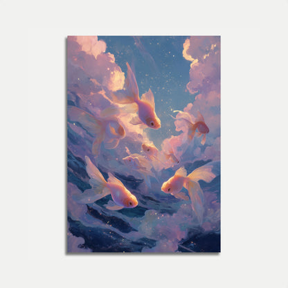 Celestial Goldfish Dream Poster