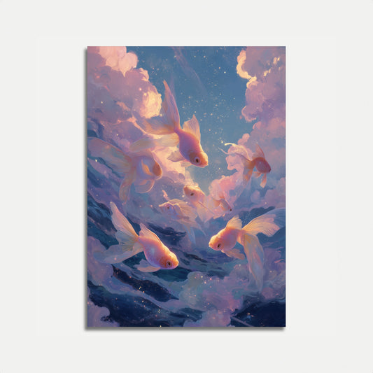 Celestial Goldfish Dream Poster