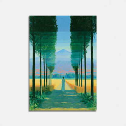 Mountain Vista Tree Lane Poster