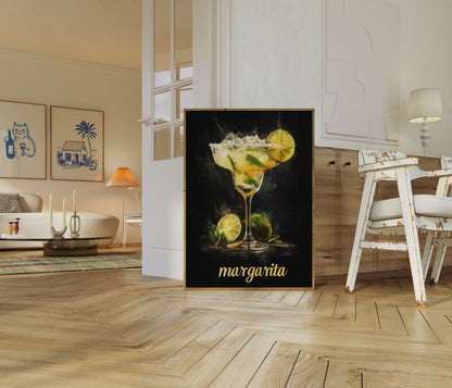Vibrant Margarita Cocktail Poster