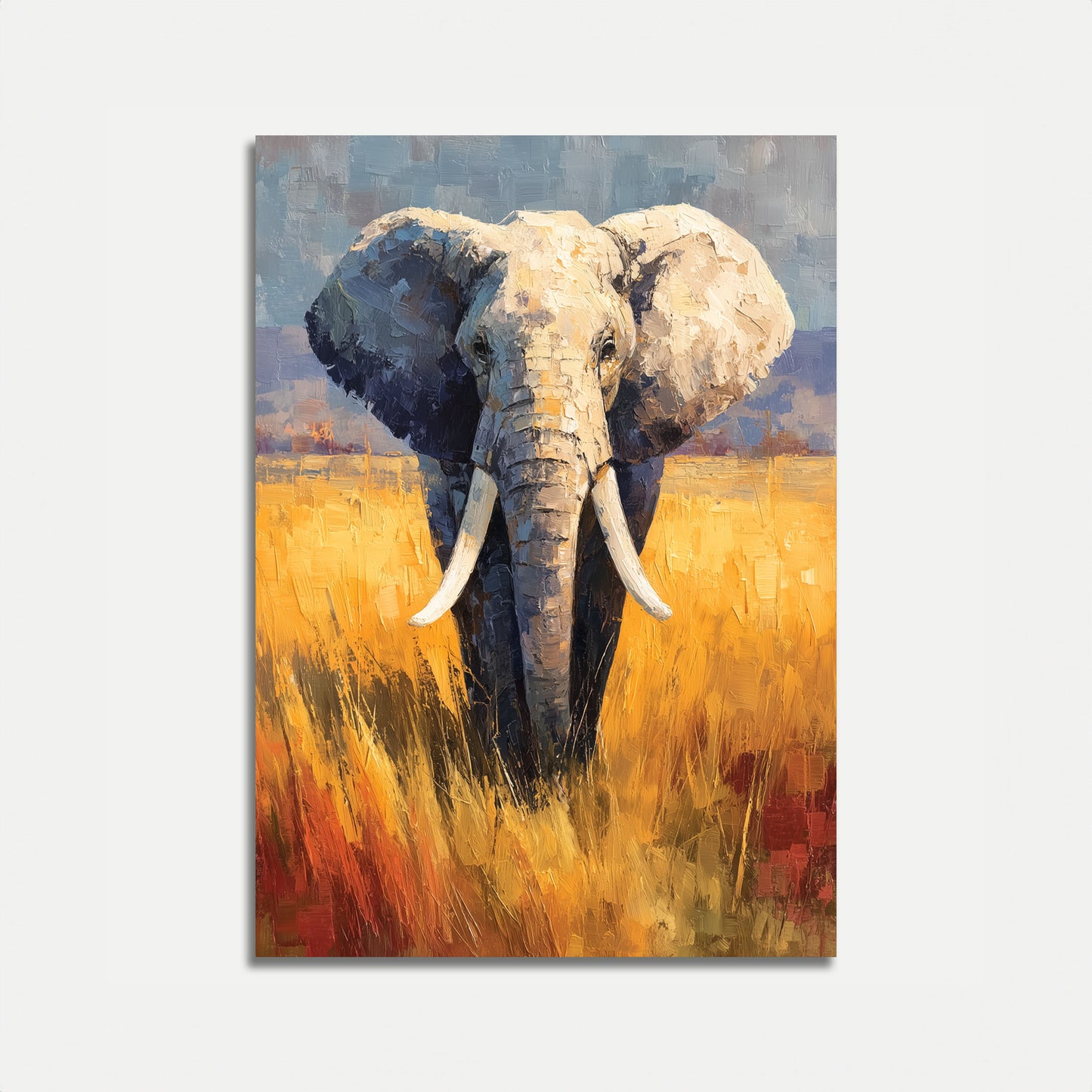 Majestic Elephant Savanna Poster