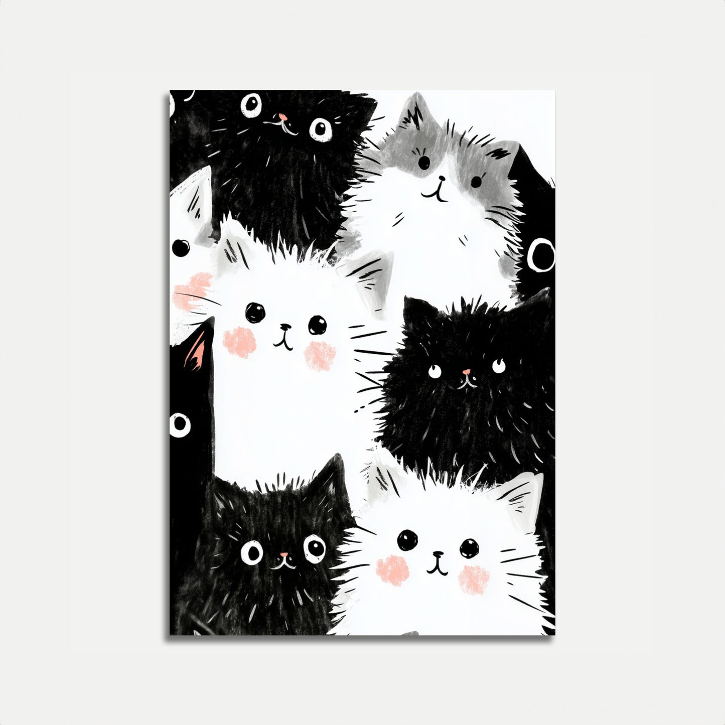 Fluffy Cats Party Poster