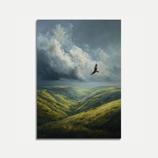 Adler schwebt über Tal Poster