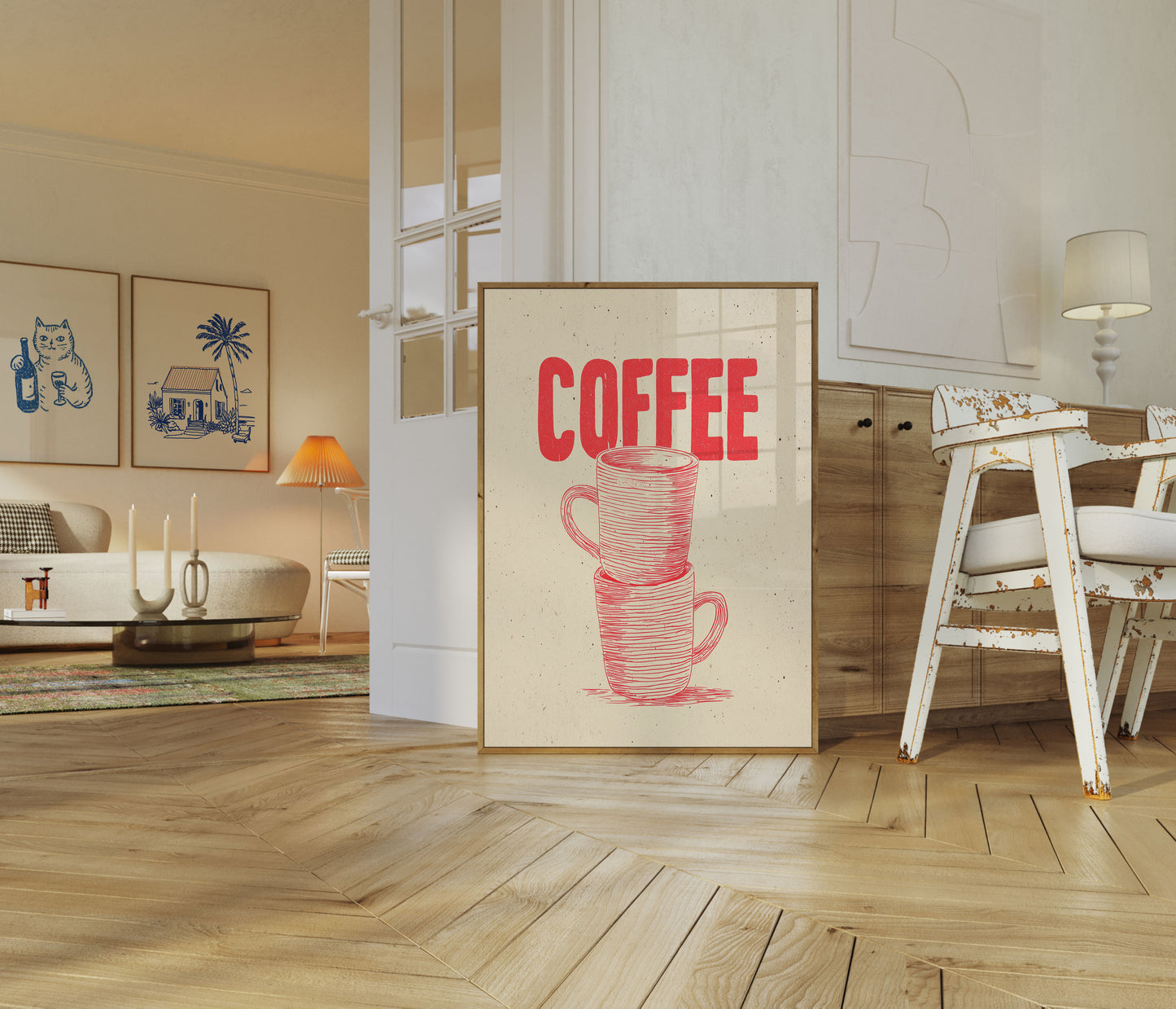 Vintage Coffee Lover's Morning Poster