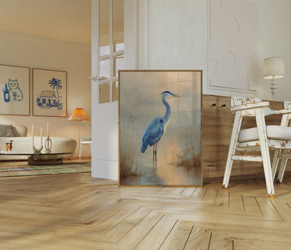 Póster de Blue Heron Serenity