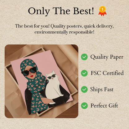 Cool Cats and Sunglasses Poster