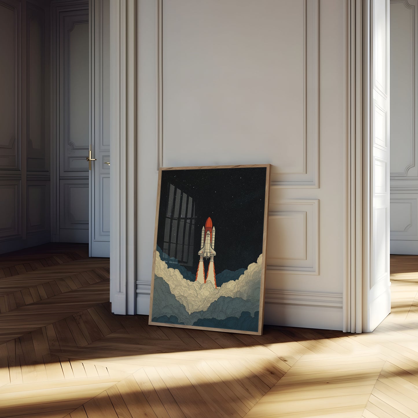 Space Shuttle Launch Poster