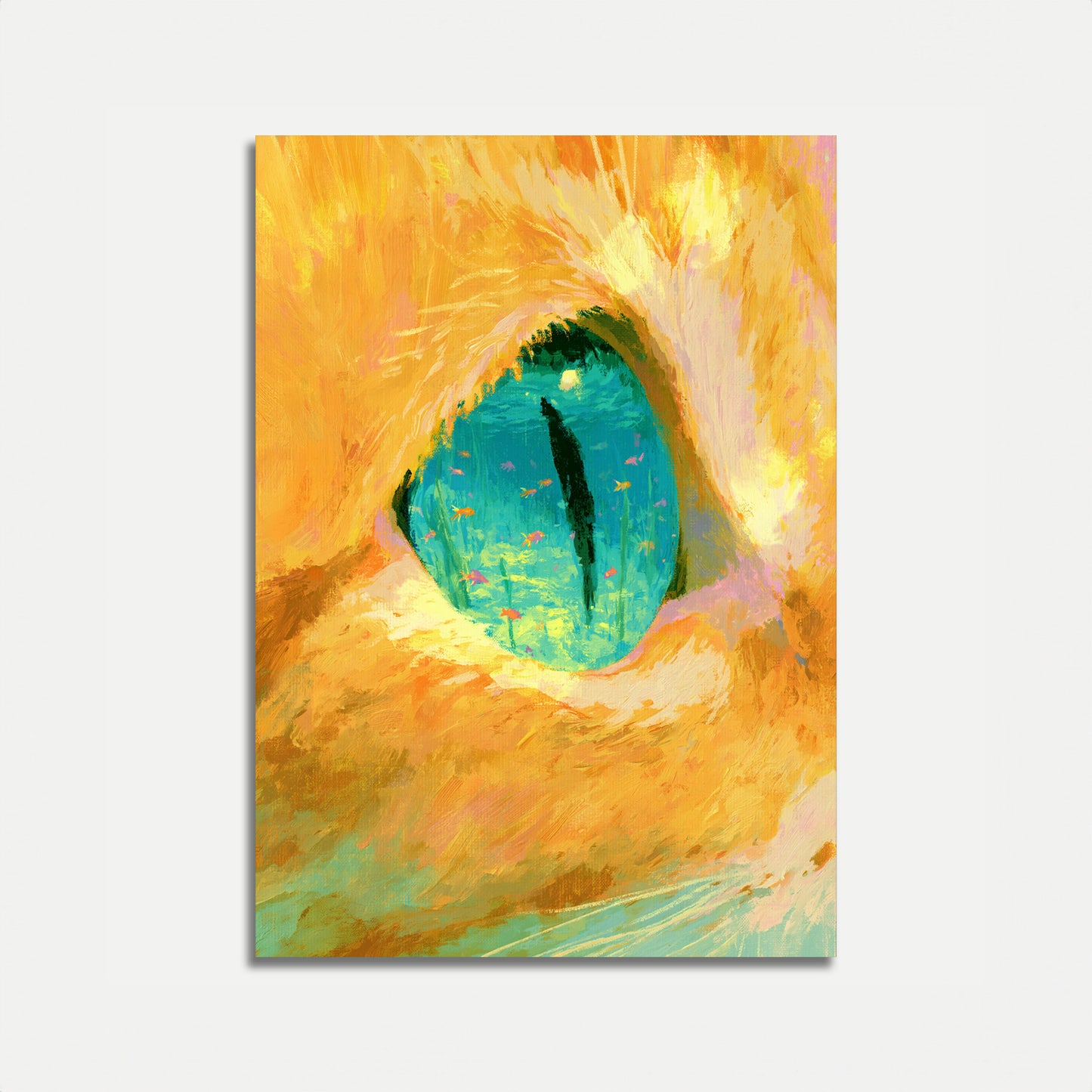 Cat Eye Ocean Depths Poster
