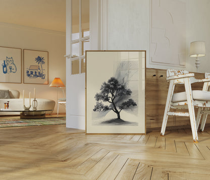 Geometric Nature Harmony Poster