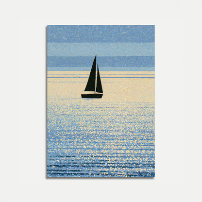 Sailboat on Shimmering Waters Poster
