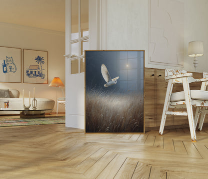 Barn Owl Hunting at Dusk Poster