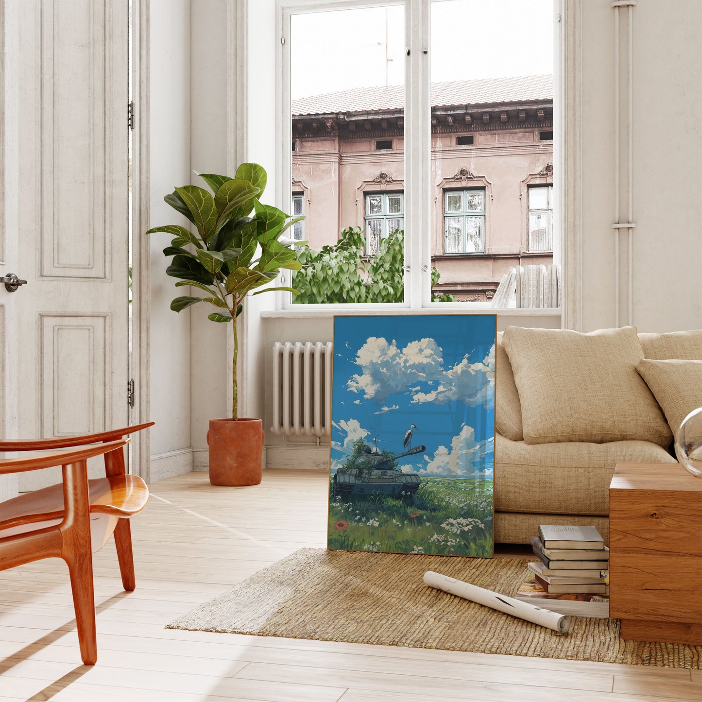 Nature Reclaims Forgotten Tank Poster