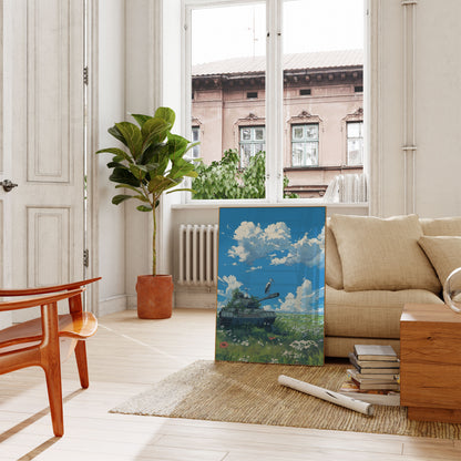 Nature Reclaims Forgotten Tank Poster