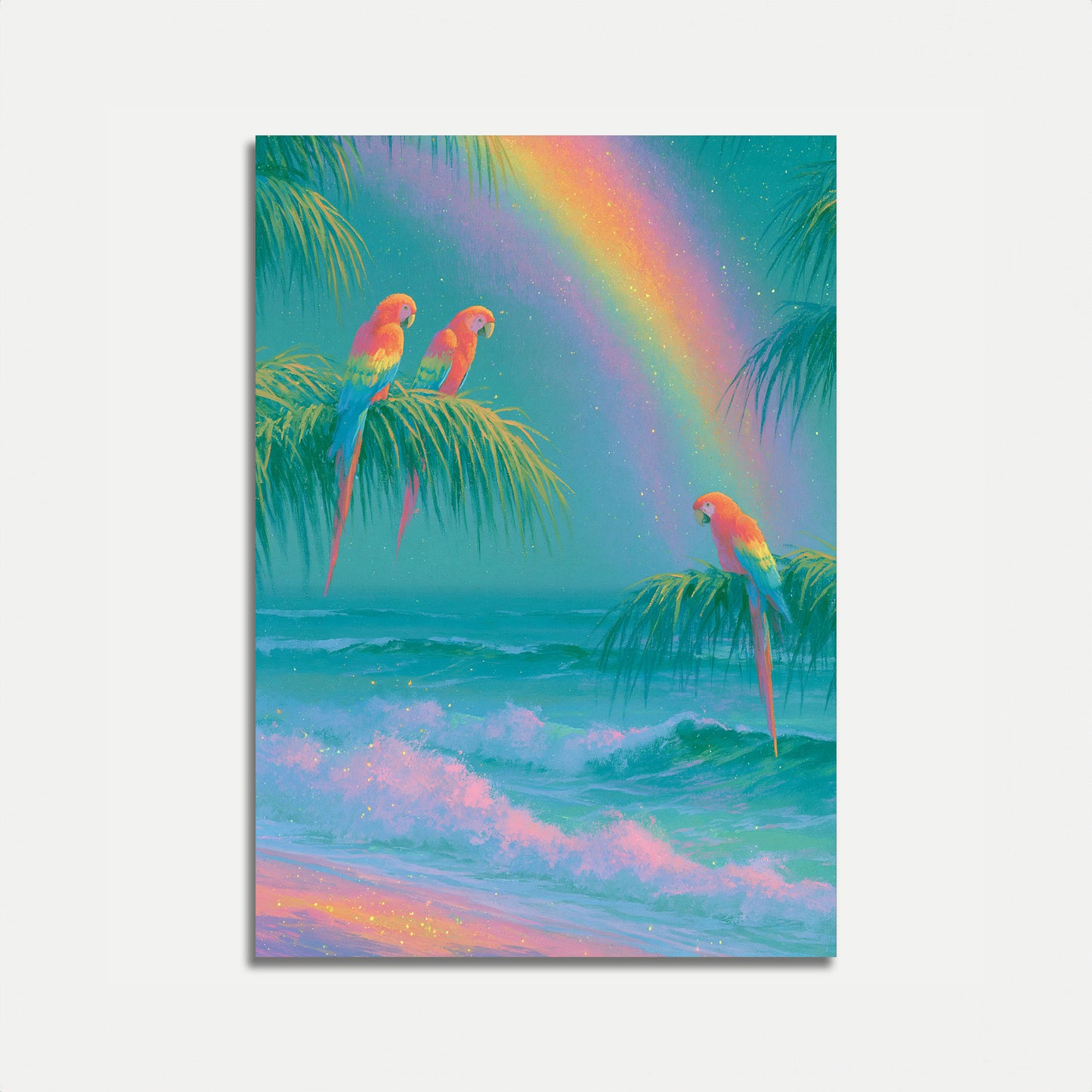 Plakaty Tropikalna Plaża – Ary Papugi