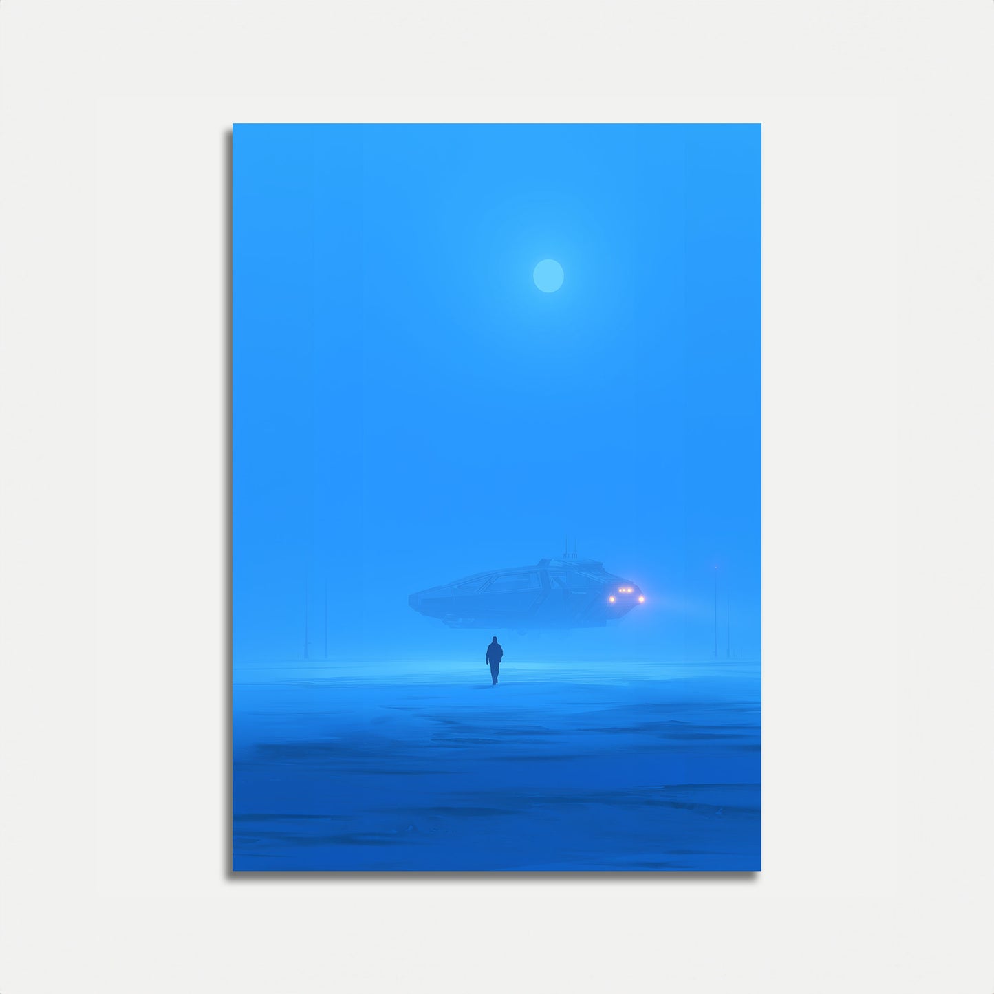 UFO Encounter at Dusk Poster