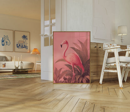 Poster di Fenicotteri Rosa nel Deserto