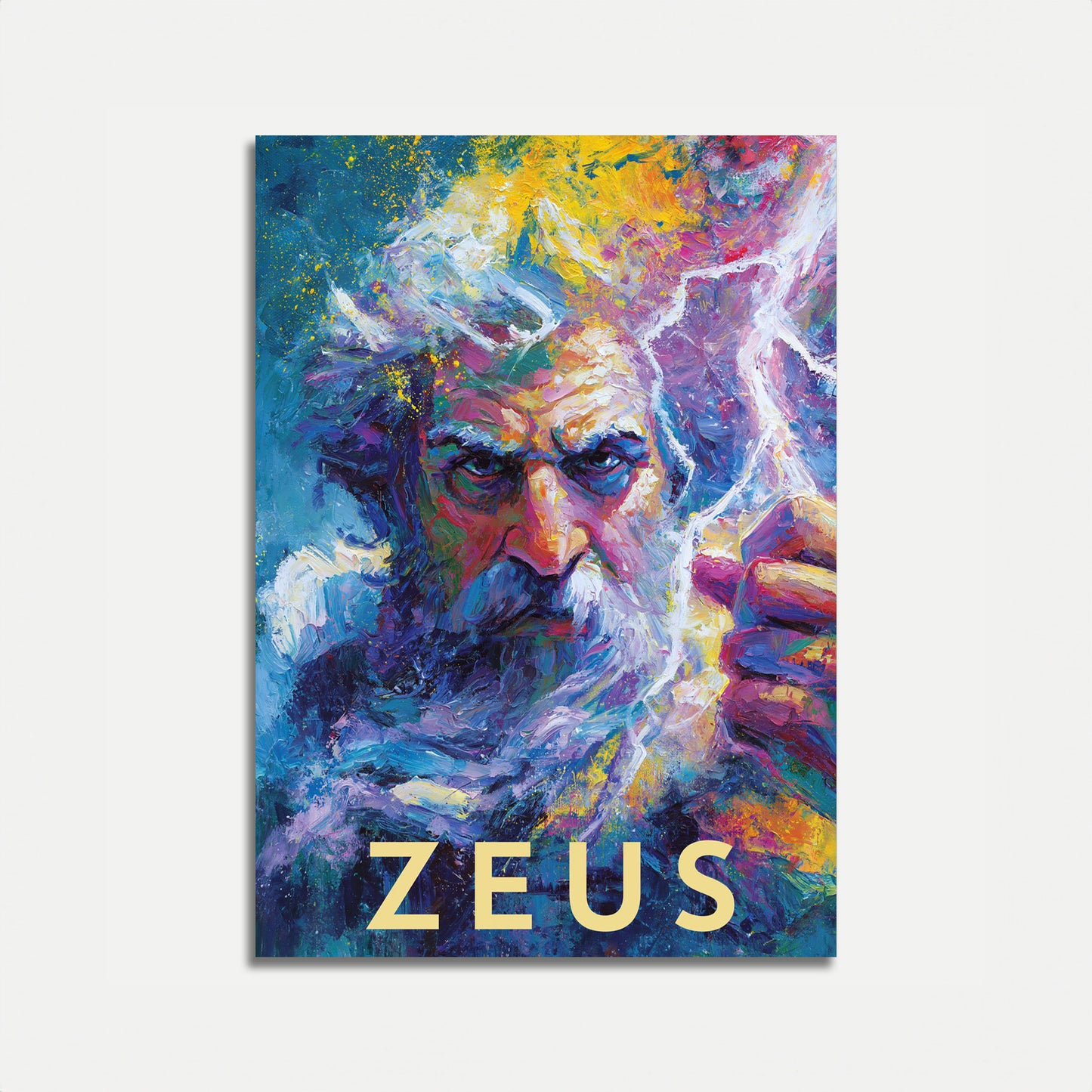 Zeus: mythologischer Gott Poster