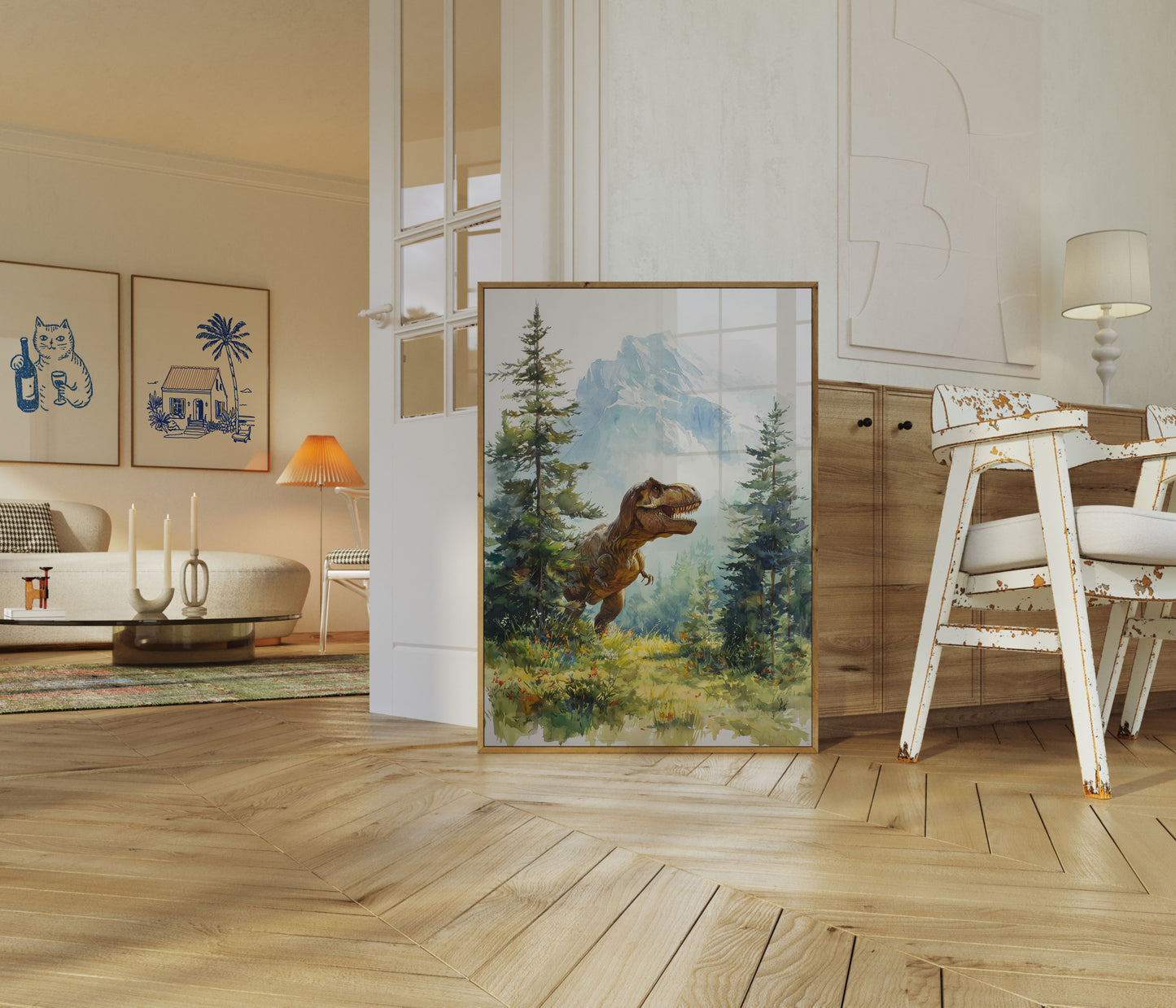 Prehistoric Mountain Majesty Poster