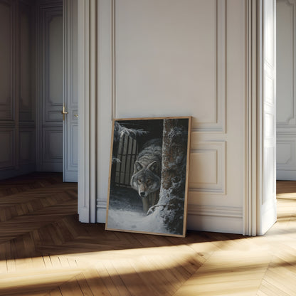 Winter Predator Forest Poster