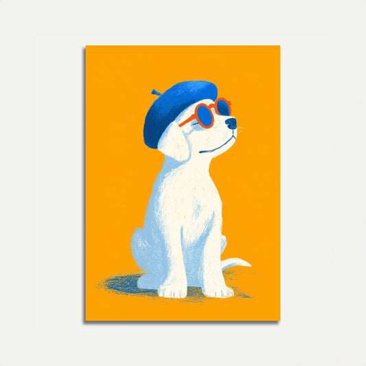 Stylish French Dog Poster