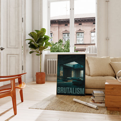 Brutalist Interior Design Poster
